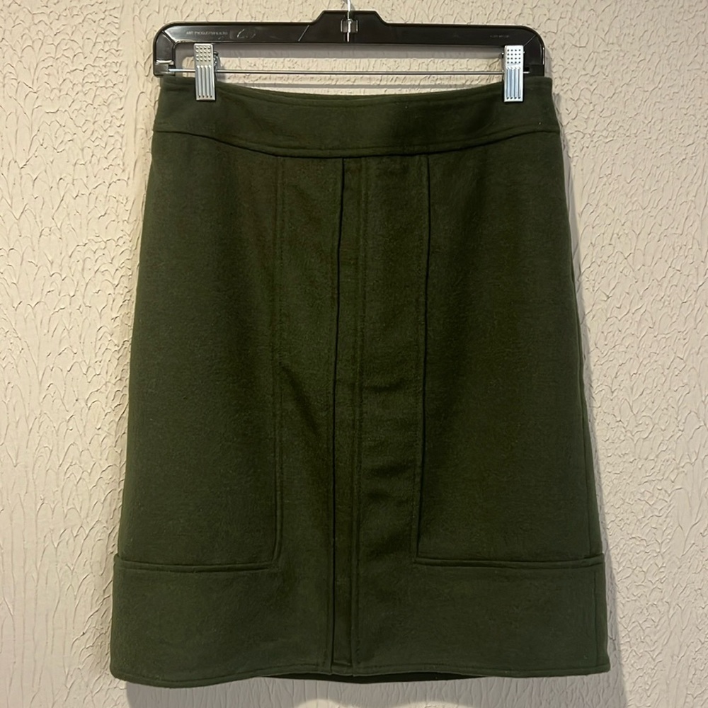 Olive Green A-Line Women's Skirt